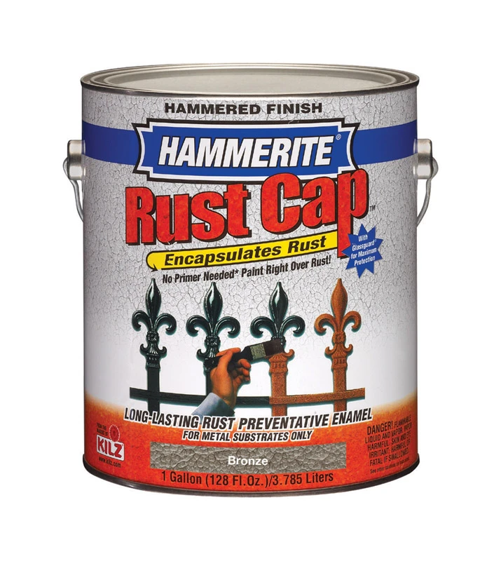 Hammerite Rust Cap Indoor/outdoor Alkyd-based Metal Paint 1 Gallon Hammered Bronze Finish
