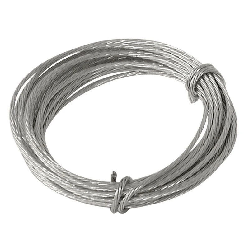 OOK 50165 Mirror Hanging Cord, 20 lb, Stainless Steel