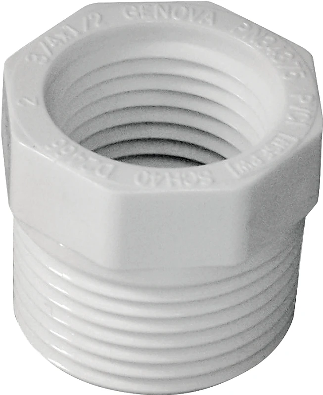 3/4-in X 1/2-in Pvc Schedule 40 Bushing, Mpt X Fpt Connection
