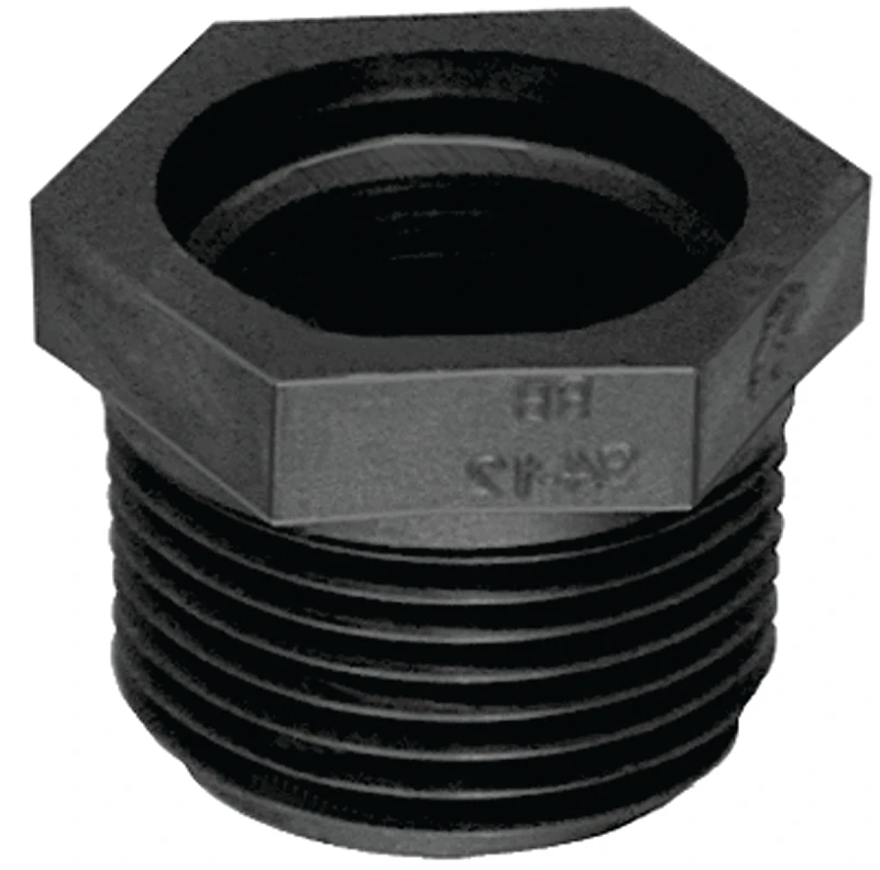 Rb200-1p Reducing Pipe Bushing, 2 X 1 In, Mpt X Fpt, Polypropylene