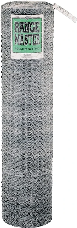 Rangemaster Poultry Netting, 50 Ft L X 60 In W, 20 Gauge Galvanized Steel