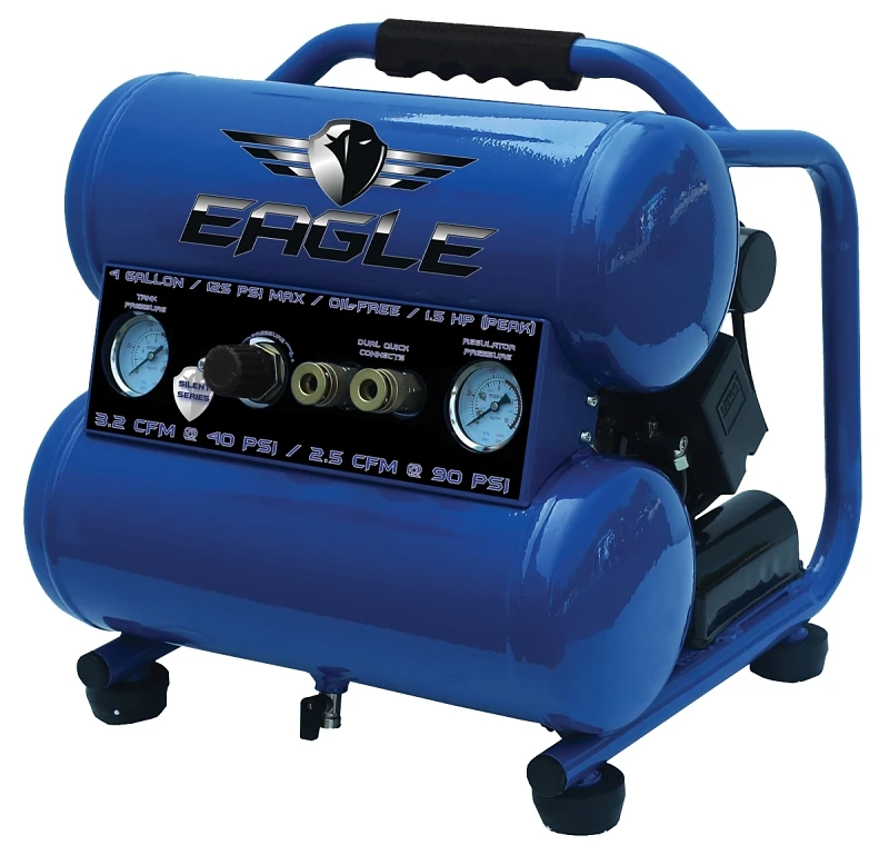 1.5 Horsepower Electric Oil-free Portable Air Compressor 125 Psi Stack
