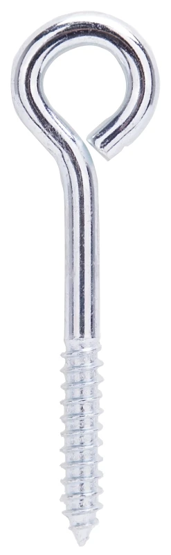 Mintcraft Lr249 Lag Eye Bolt 1/4 X 3.75 In, Bright Zinc Plated, 10 Pk