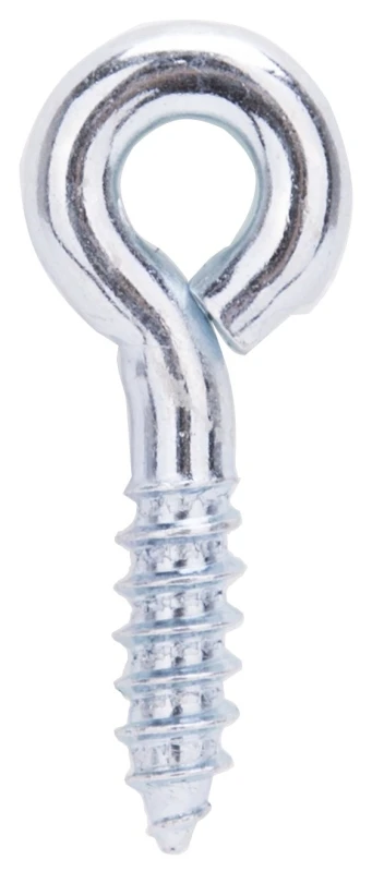 Lr229 Zinc Plated Steel Eye Screw #204, 20 Pack, Rust Resistant