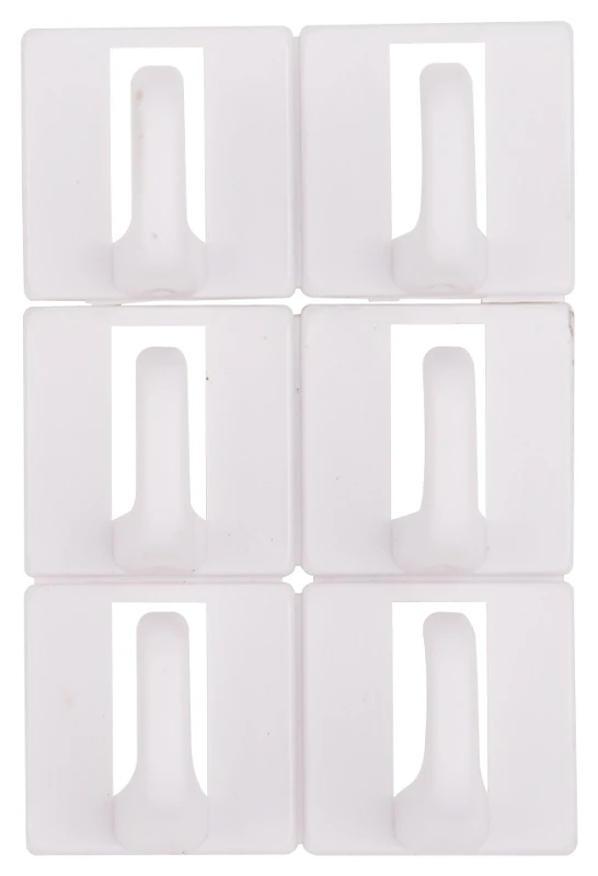 Self-adhesive Plastic Cup Hook - White, Model Ph-122299-ps