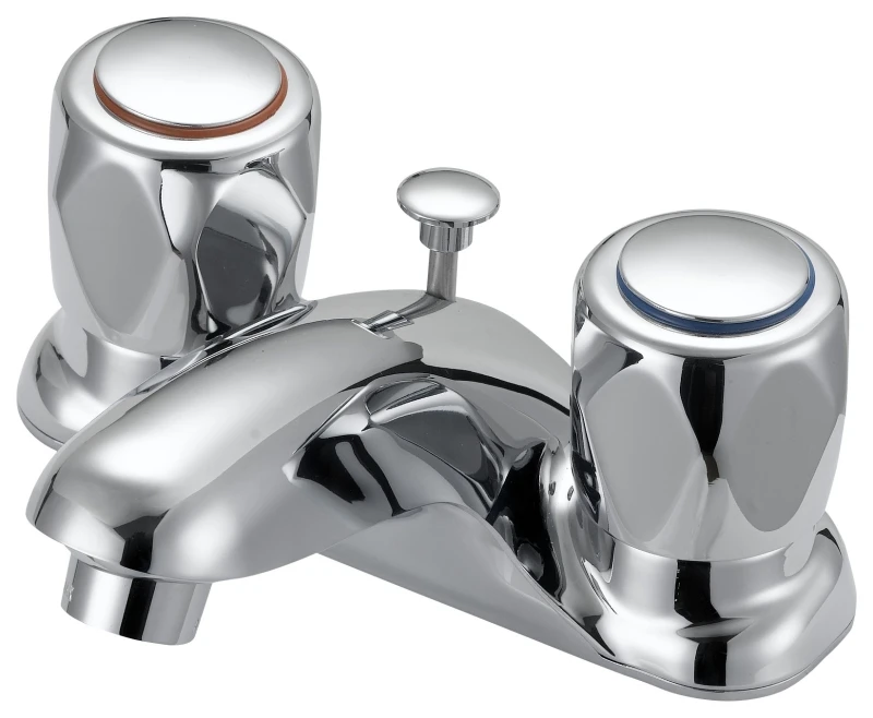 4 Inch Two Handle Round Lavatory Faucet With Chrome Finish