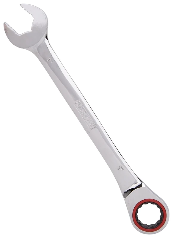 1 Inch Ratcheting Combination Wrench, Model Pg1, Chrome Vanadium Steel