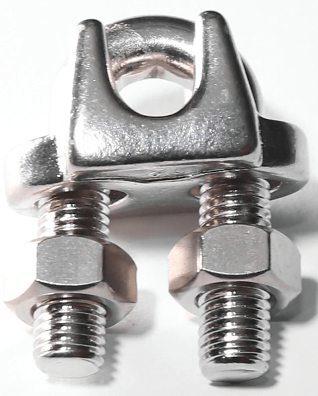 260s-1/16 Stainless Steel Cable Clamp Wire Rope Clip, 1/16 In Opening