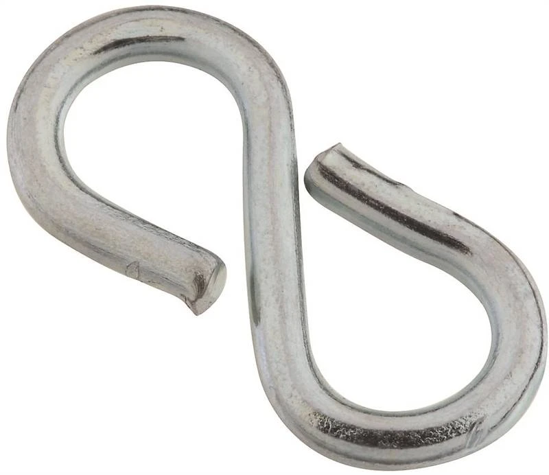CD8471 7/8" Zinc Plated Steel Open S-Hook