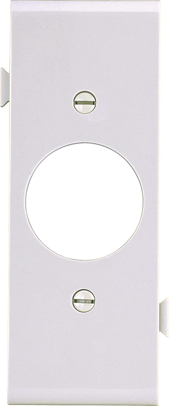 Stc7w Snap-together Single Receptacle Center Plate, White