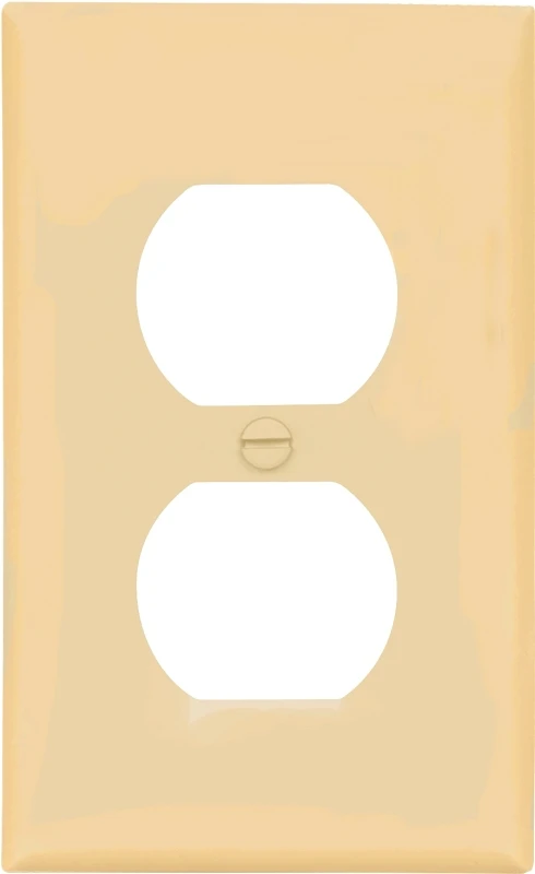 Bp5132v 1-gang Standard Ivory Duplex Receptacle Wall Plate, Pack Of 5