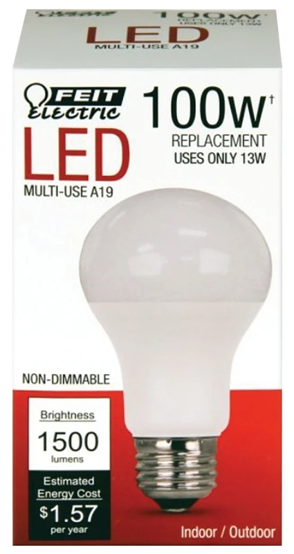 A1600/827/10kled A19 Led Bulb 1500 Lumens 2700k Soft White