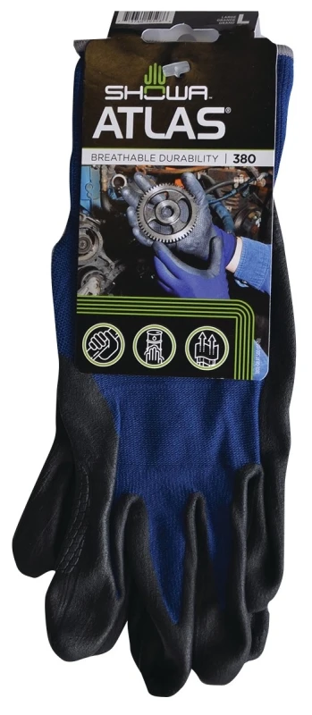 380l-08.rt Large Foam Nitrile Coated Grip Gloves With Liner
