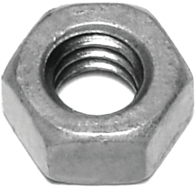 Hex Nut 1/4-20 Coarse Thread Galvanized Steel