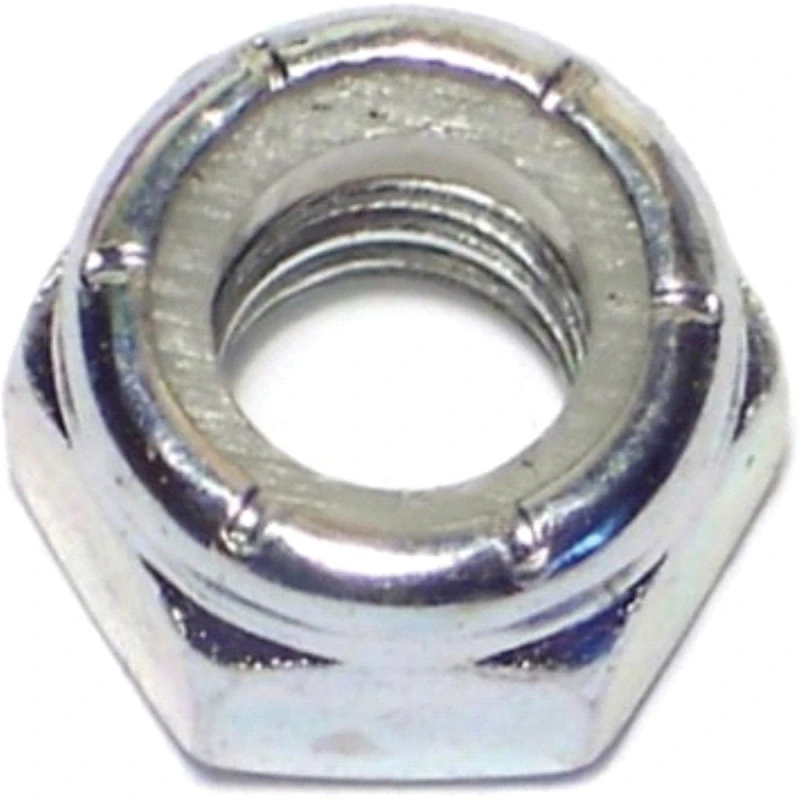 03650 Lock Nut Hex 5/16-18 Coarse Thread Zinc Plated Nylon Insert 100 Pk