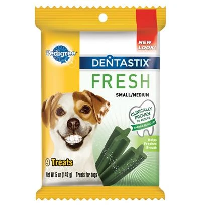 Dentastix Fresh Small/medium Dog Treats, 5 Oz, 9 Count (pack Of 9)