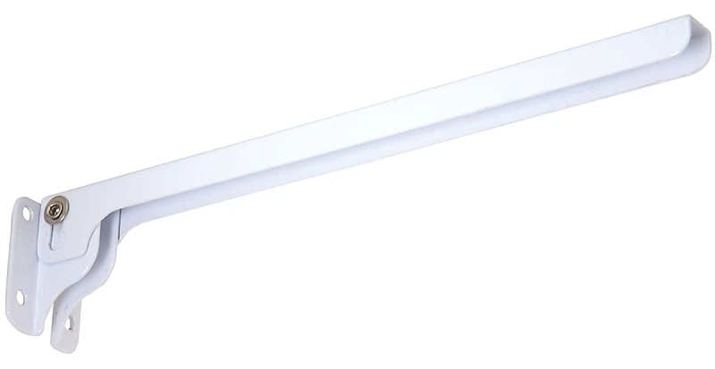 12 Inch Folding Shelf Bracket, White, Model N210-864, 35 Lb Capacity
