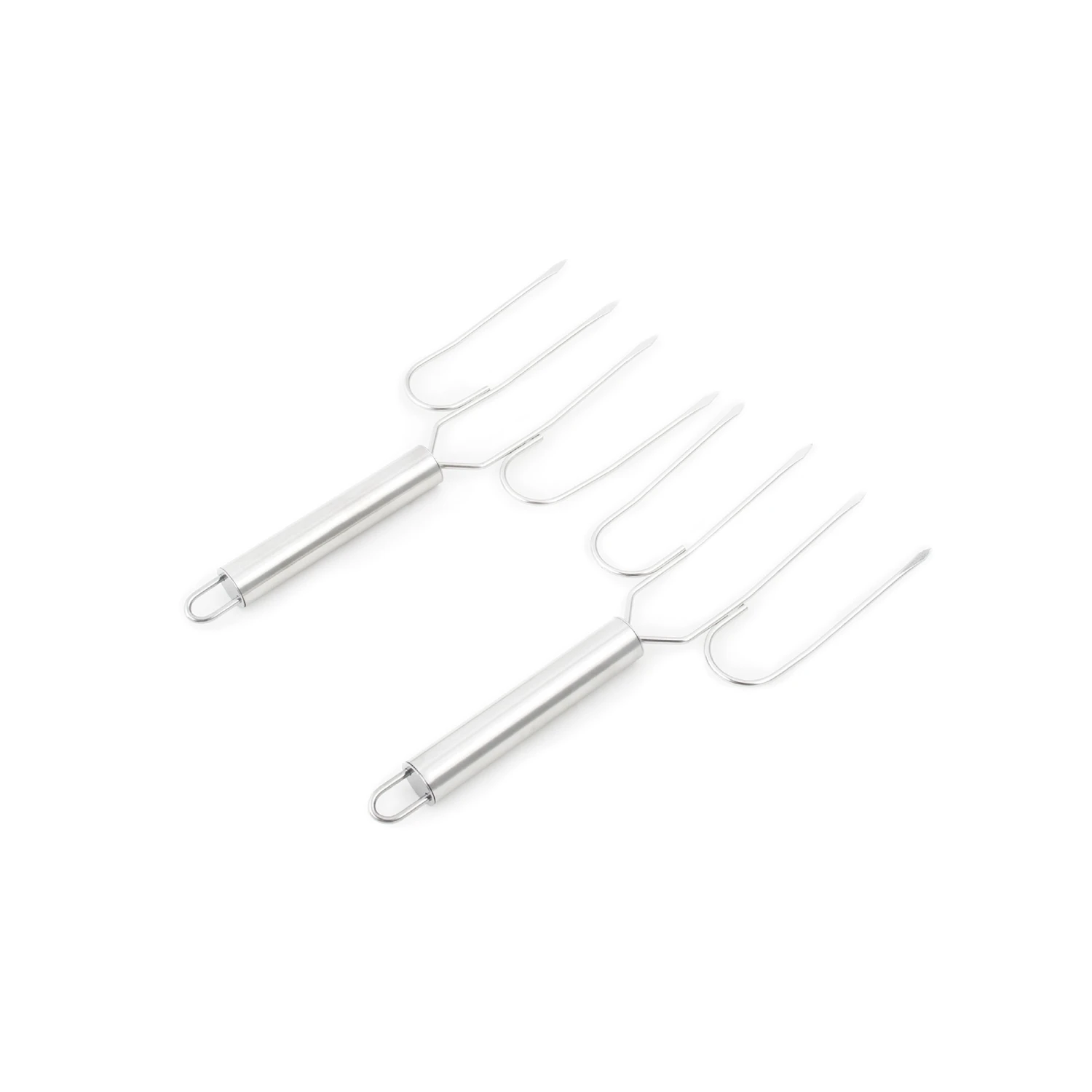 Stainless Steel Poultry Lifter Set With Handle For Easy Meat Transfer