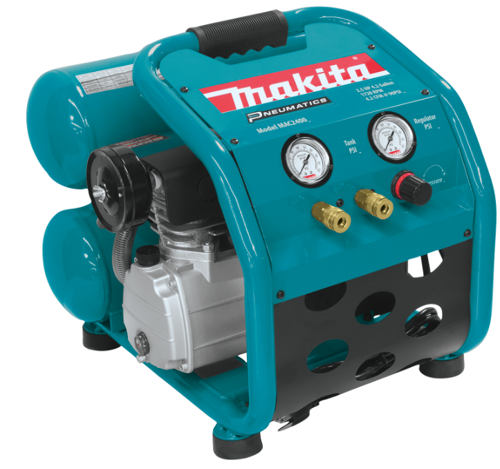 Big Bore 4.2 Gal. Portable 130 Psi Air Compressor With 2.5 Hp Motor