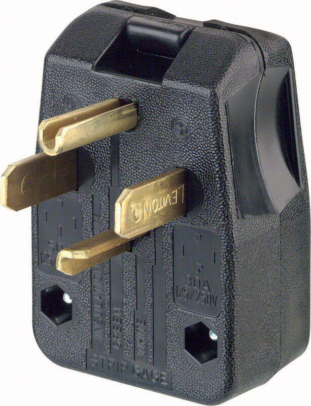 30a/50a 125v/250v 4-wire 3-pole Dual Range Power Plug