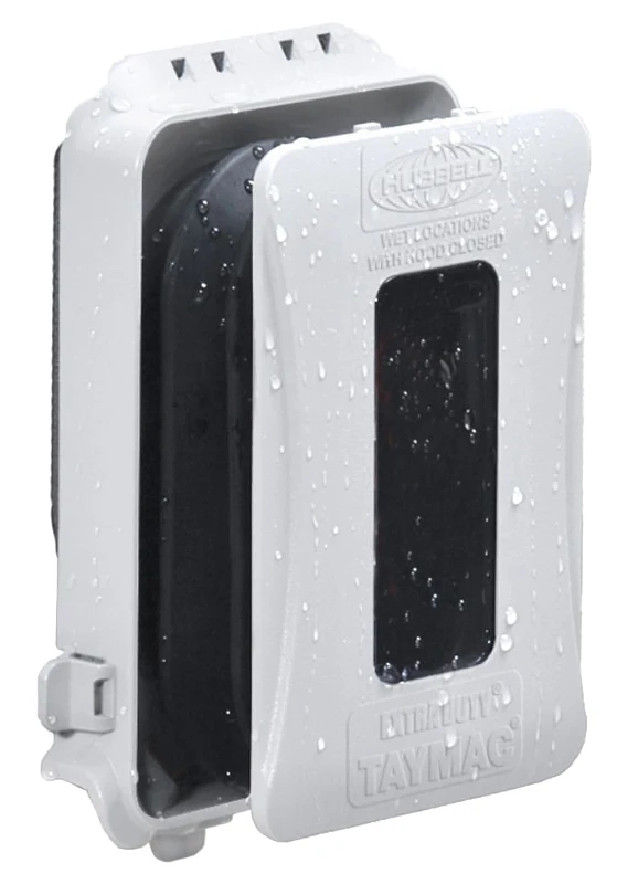 1 Gang In-Use Outlet Cover, White
