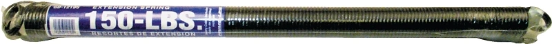 Sectional Garage Door Extension Spring with Safety Cable, Silver Tip, 150 Lbs.