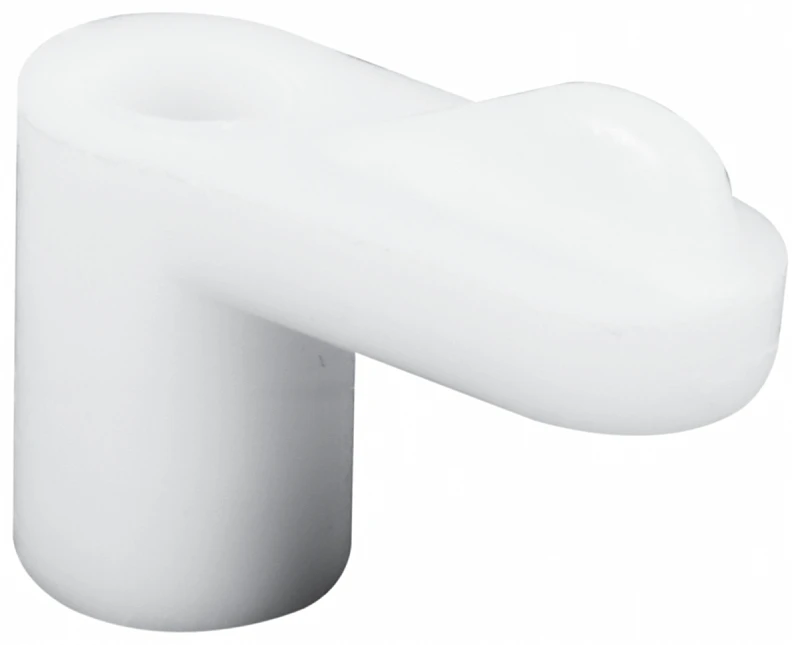 Make-2-Fit PL 7775 Window Screen Clip with Screw, 7/16 in D Dimensions, Plastic, White, 12/PK