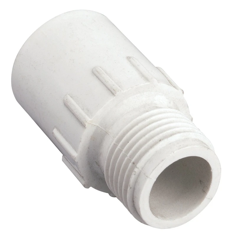 Underground Sprinkler Hose-to-Pipe Fitting, 3/4 MHT x 1/2 In. Slip PVC