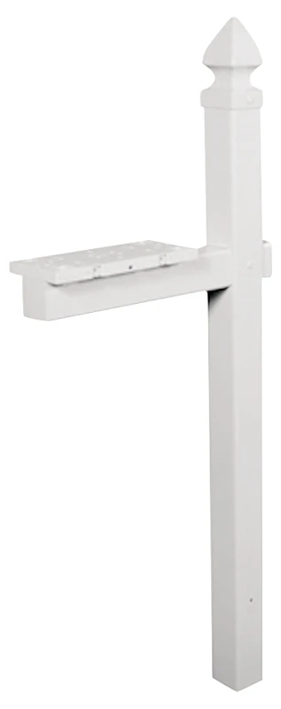 Whitley Post Cover, White Plastic, Post Not Included, 57-In.