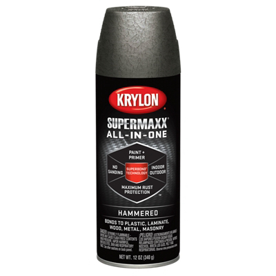 SuperMaxx All-In-1 Spray Paint & Primer, Hammered, Dark Bronze, 12-oz.