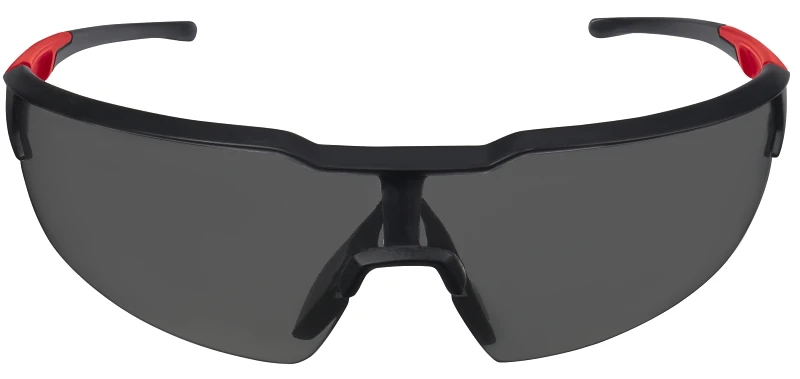 Safety Glasses 48-73-2015, Tinted Anti-scratch Lenses, Red/black Frame, 1 Pk