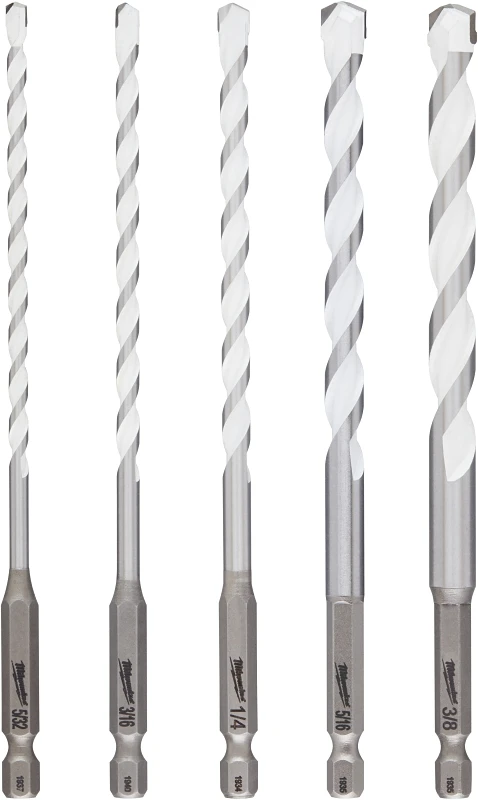 Shockwave 5-piece Carbide Multi-material Drill Bit Set, Hex Shank, Model 48-20-8898