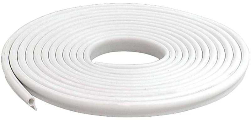 Vinyl Gasket Weatherstrip, White, 1/2-In. x 17-Ft.