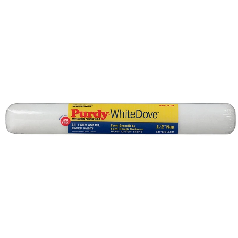 White Dove 18 In. X 1/2 In. Dralon Paint Roller Cover 1 Pk For Smooth Finish