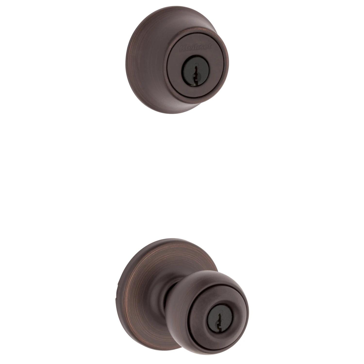 Polo Venetian Bronze Entry Knob And Deadbolt Combo 1-3/4 In.