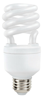 15w T3 Dimmable Soft White Compact Fluorescent Light Bulb Model 71050