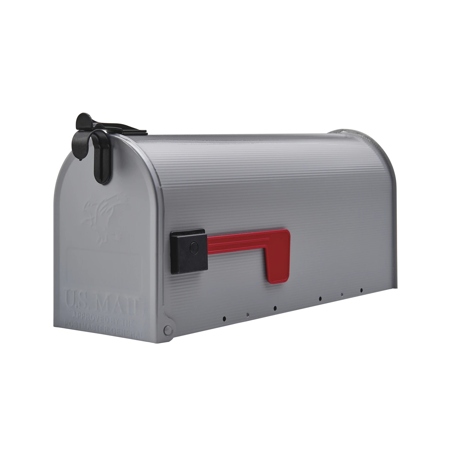 Grayson Post-Mount Mailbox, Medium, Silver Gray Steel