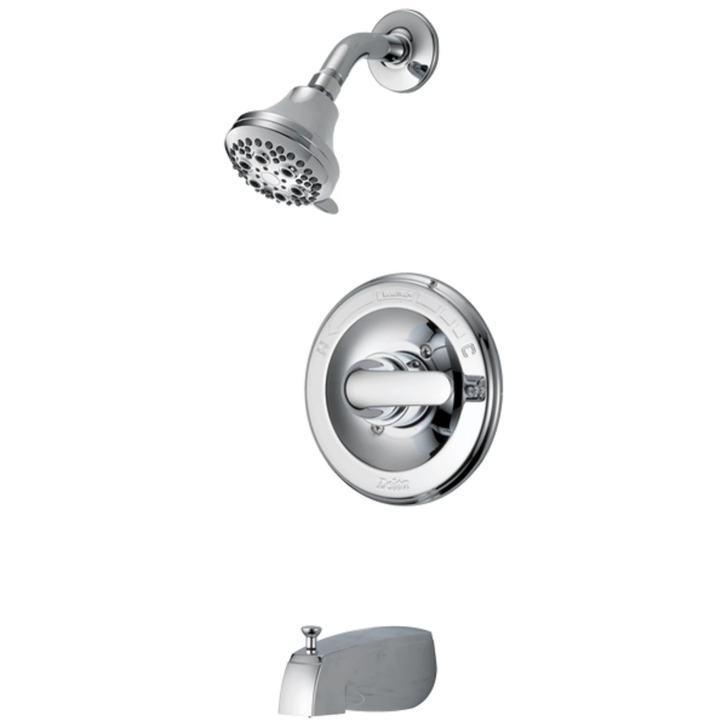 Monitor 1-handle Chrome Tub And Shower Faucet With Pull-up Diverter