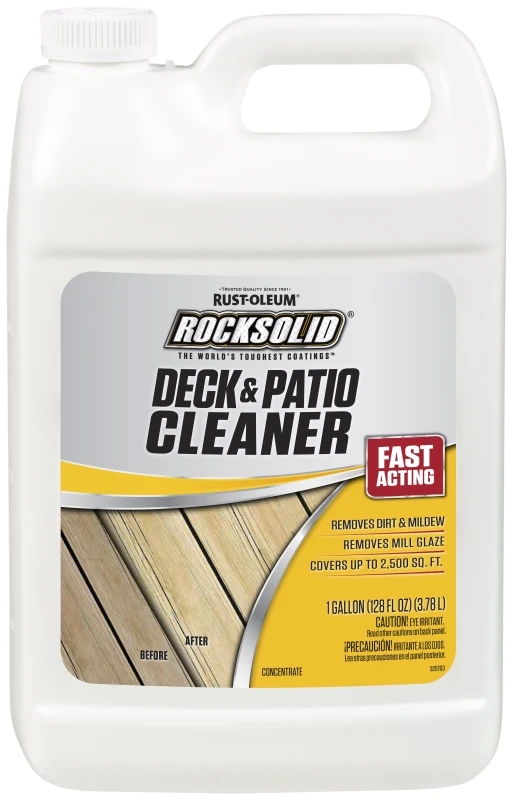 RockSolid Deck & Patio Cleaner & Brightener, Gallon Concentrate