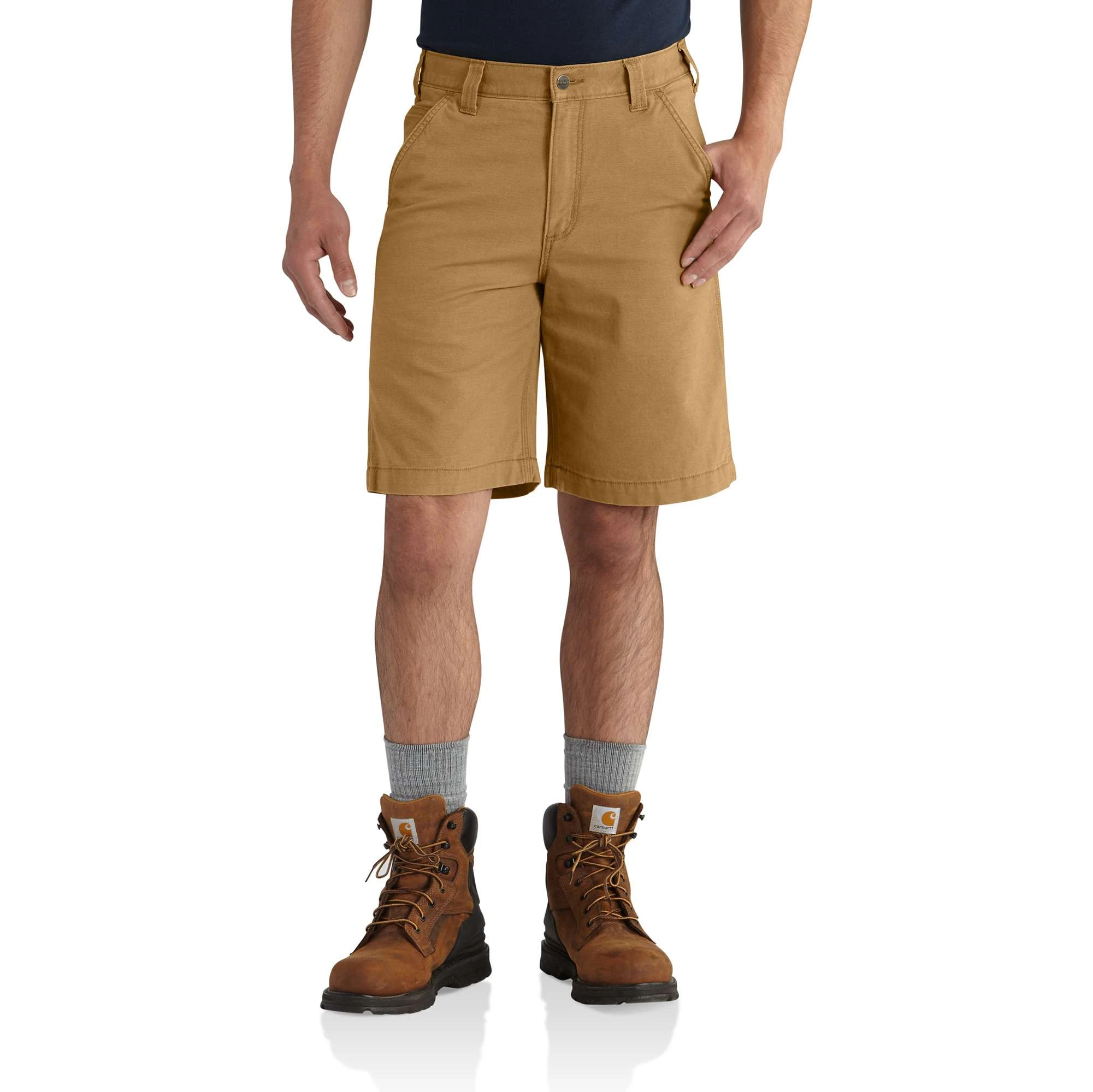 Rugged Flex Relaxed Fit Canvas Work Short W38 Hickory