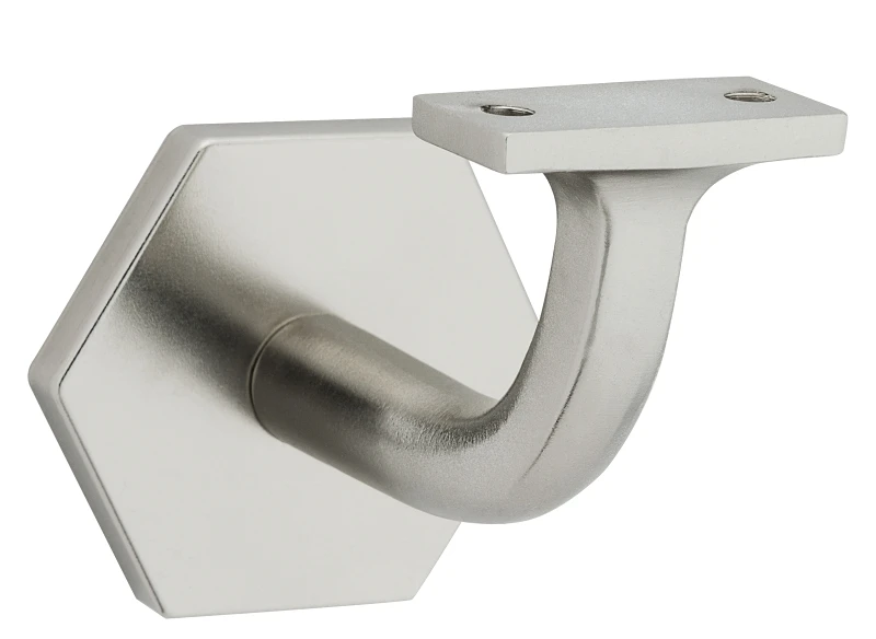 1-Pc. Powell Handrail Bracket, Satin Nickel