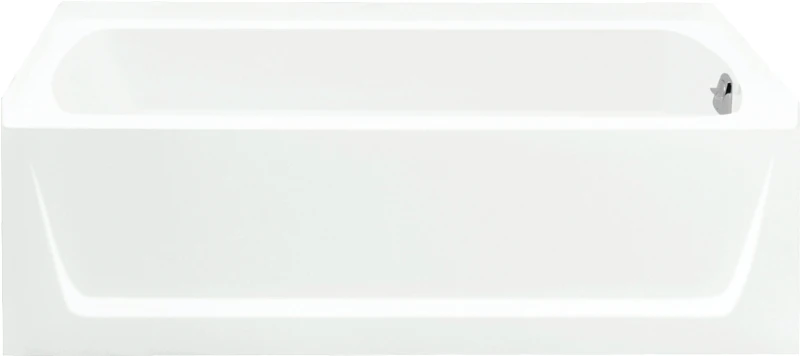 Medley Bathtub, Right-Hand Drain, High Gloss White, 60 x 30-In.