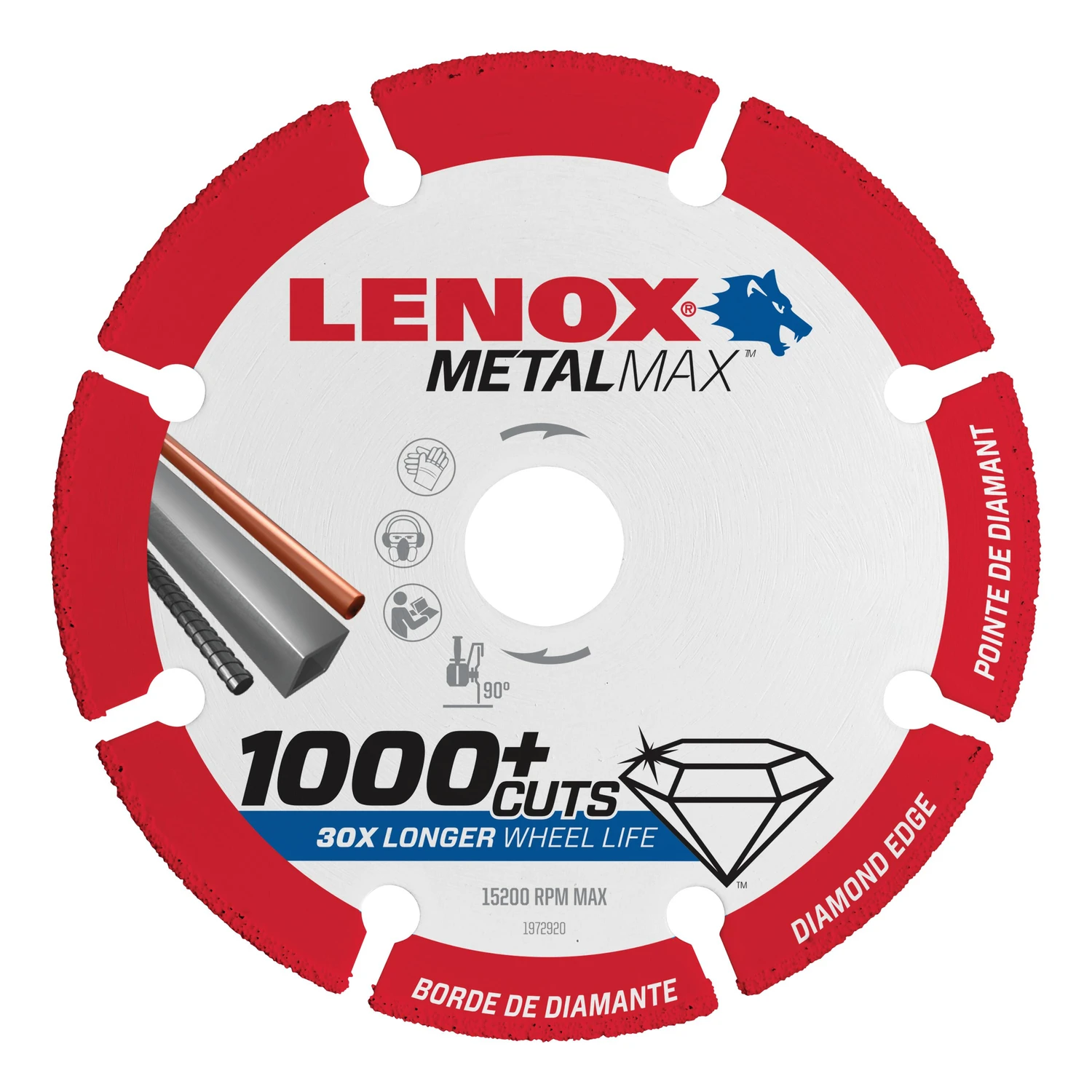 MetalMax Cut-Off Wheel, Diamond Edge, 3 x 3/8 In.