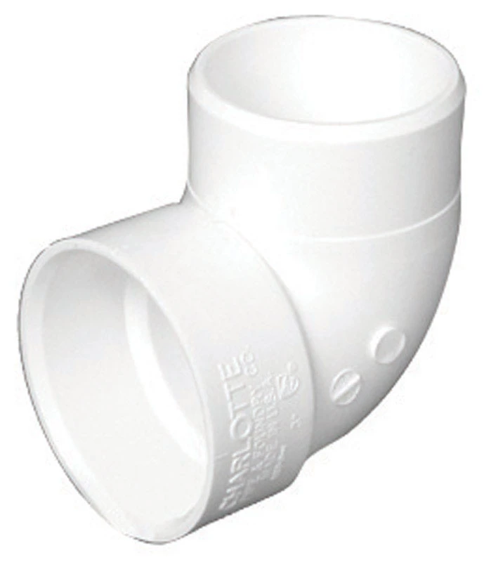 Charlotte Pipe 2-in dia PVC Schedule 40 Vent Elbow Fitting