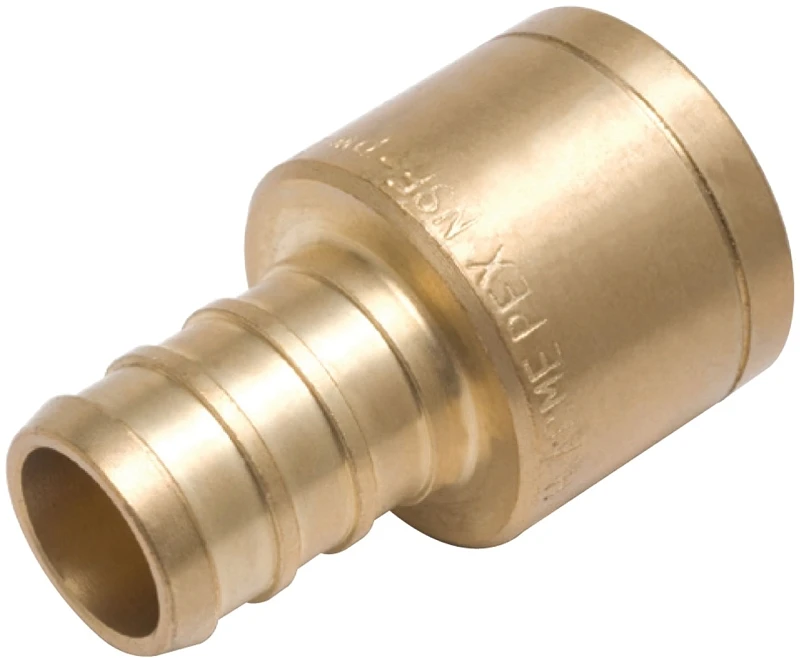 Sweat Adapter, Lead Free, 1/2 Brass Pex Barb x 1/2 In. Female