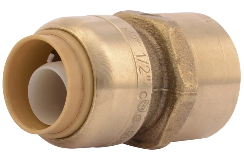 1/2 In. X 1/2 In. Fnpt Brass Push-to-connect Female Adapter