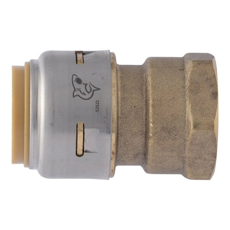 Push-Fit Pipe Connector, Lead Free, 3/4 x 3/4 In. FIP