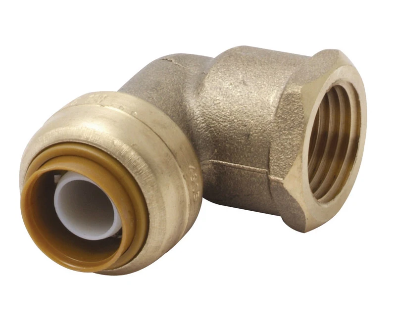 1/2 x 1/2 In. FIP Push-Fit Pipe Elbow, Lead Free