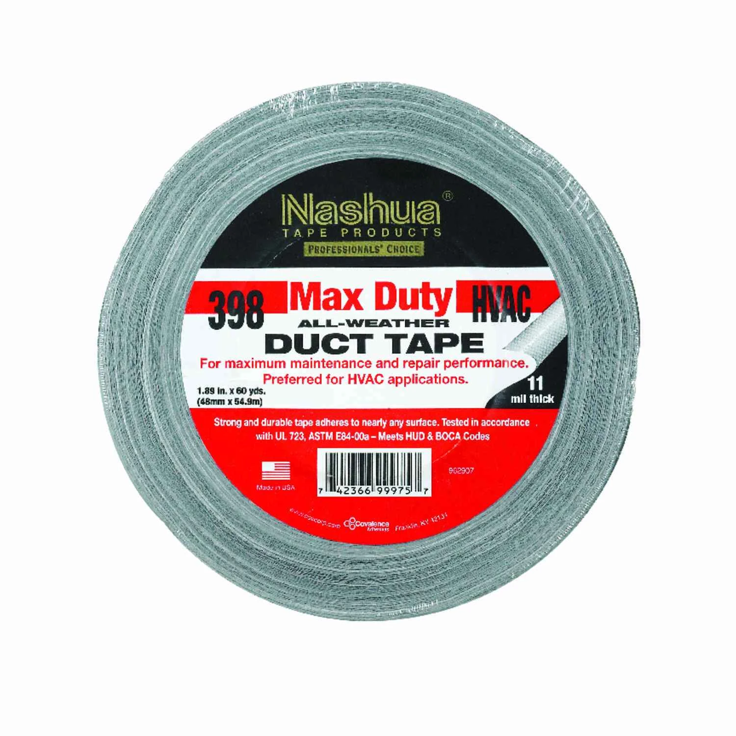 HVAC Duct Tape, Silver, 1.89-In. x 60-Yds.