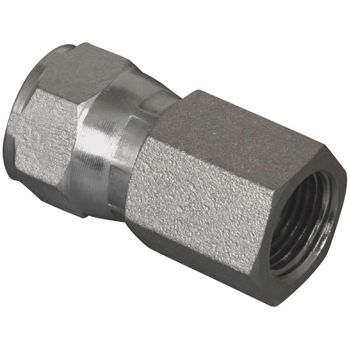 Hydraulic Adapter, 3/8-In. Female JIC x 3/8-In. FP Swivel